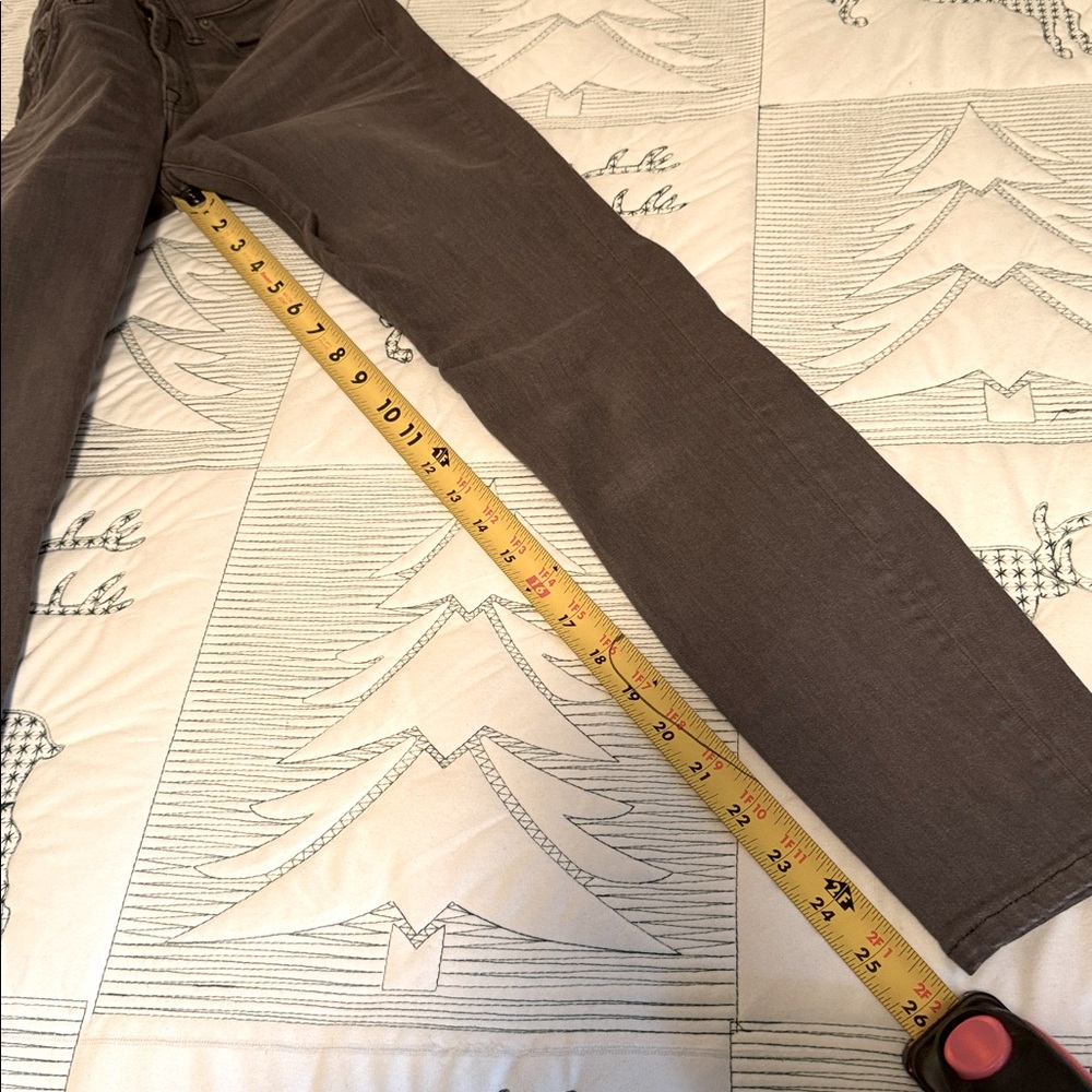 J. Crew Women's Gray Toothpick Jeans-24 - Picture 8 of 12